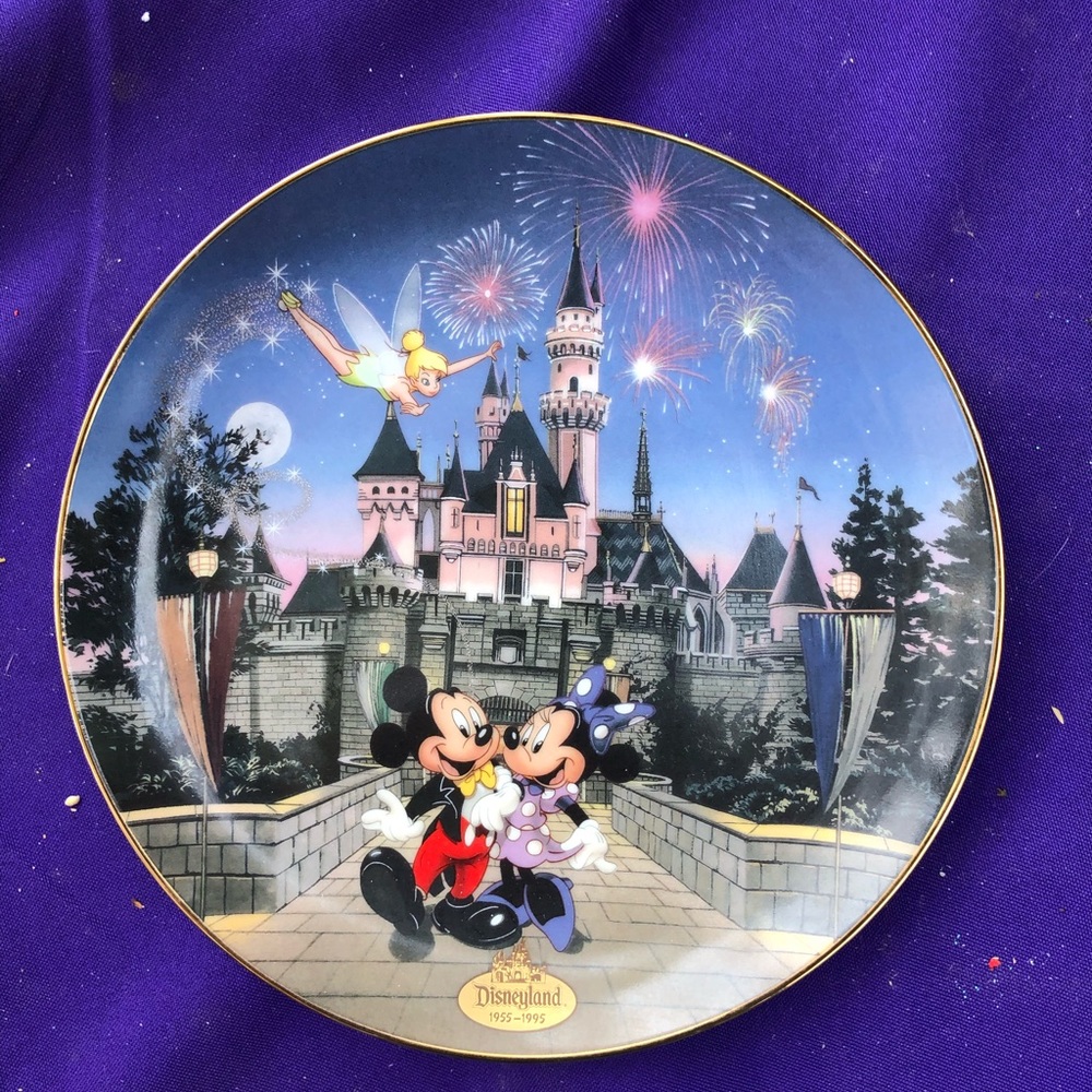 Disney 40th birthday collector plate